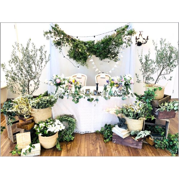 【ブーケプレゼント】オーダーメイドウェディング装花トータルプラン 【結婚式 フラワー 会場装花 オーダーメイド】