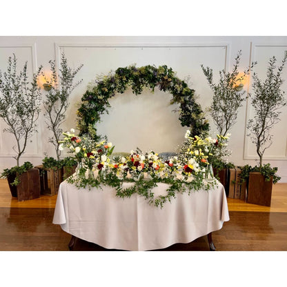 【オーダーメイド】メインテーブル&メインバック装花 【結婚式 フラワー 会場装花 オーダーメイド】
