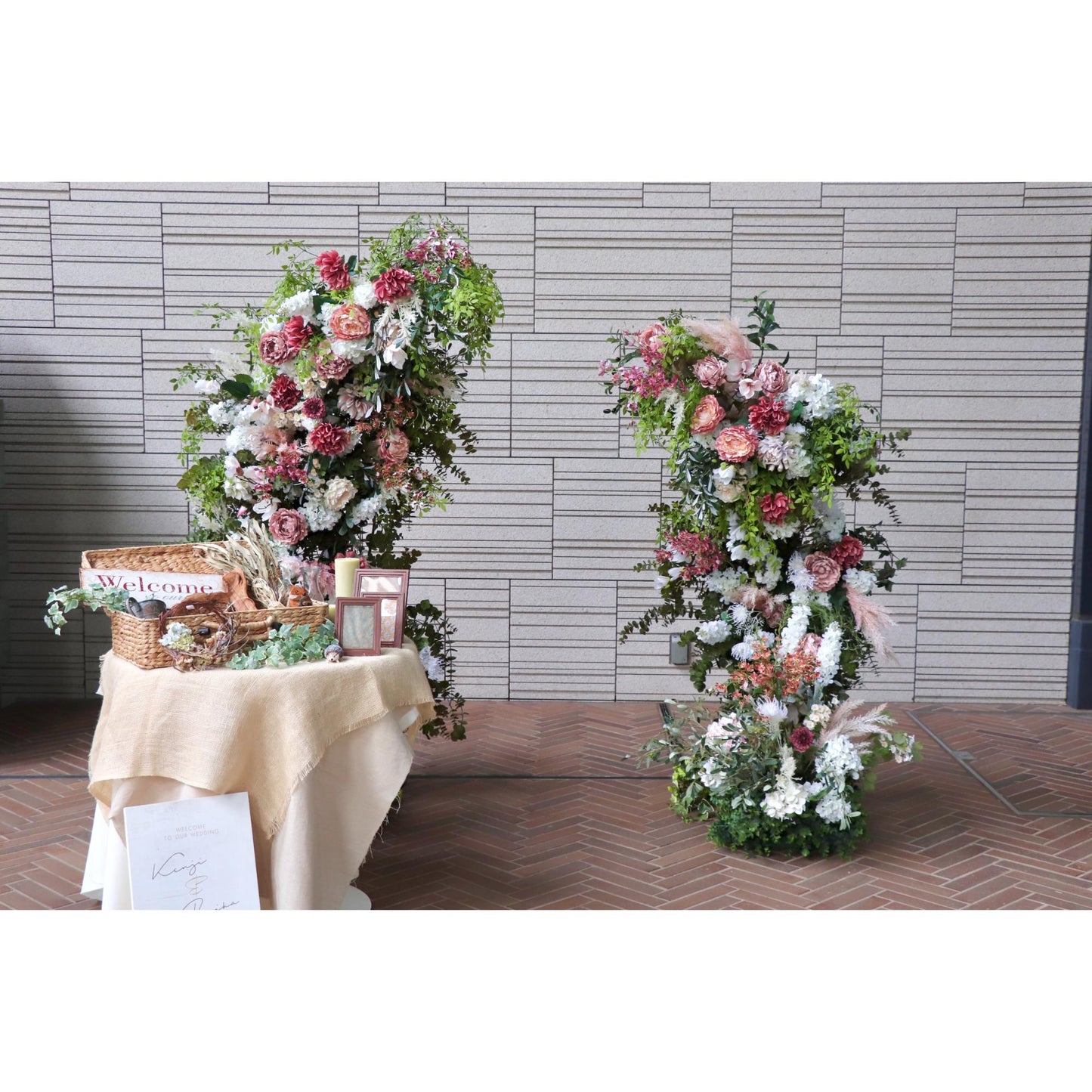 【レンタル】ウェルカムフラワーアーチ【結婚式 フラワー 会場装花 フォトスポット】