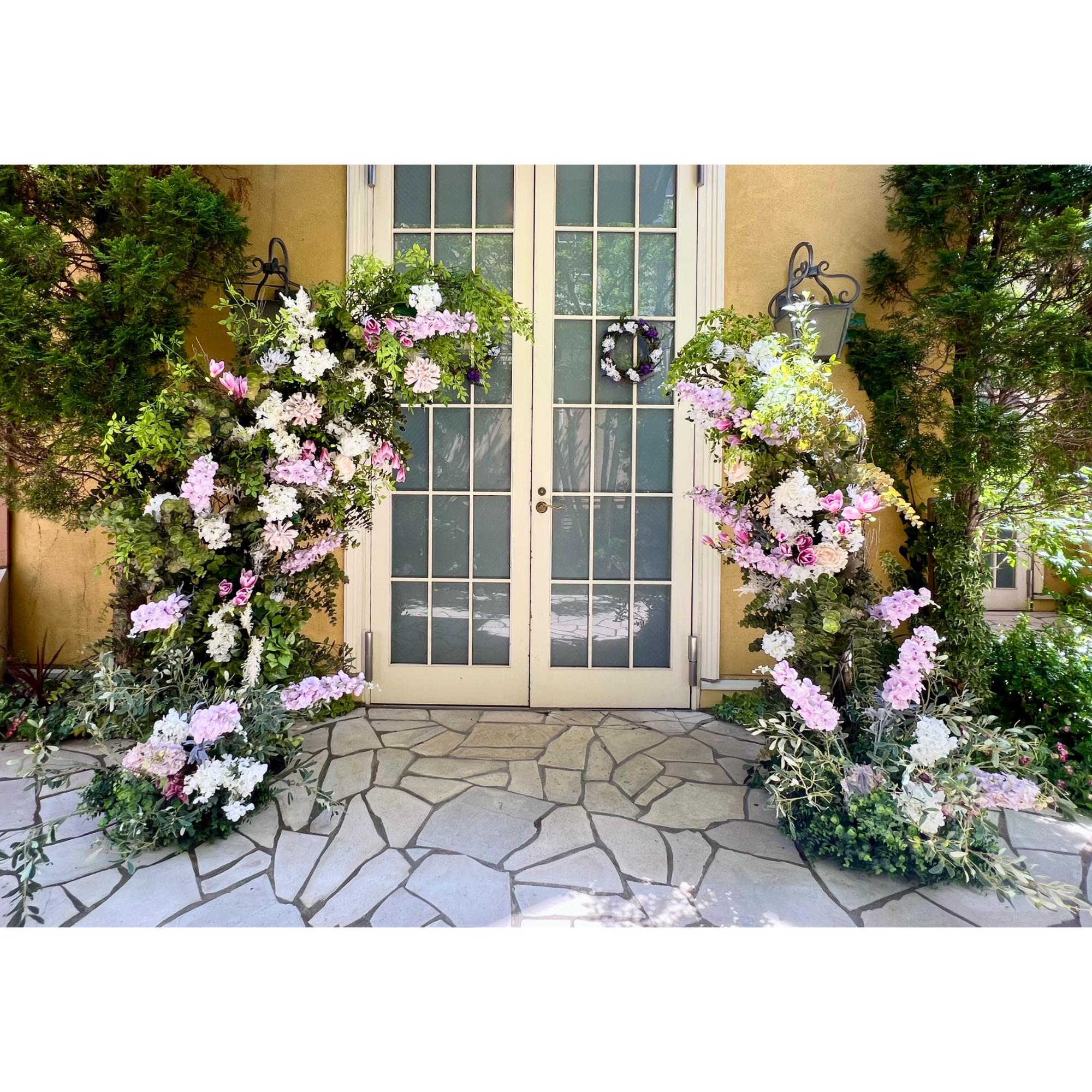 レンタル】ウェルカムフラワーアーチ【結婚式 フラワー 会場装花