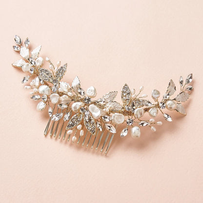 【ヘッドドレス】アヴィアーナヘアコーム/Gold/ブライダルアクセサリー 【結婚式 ヘアアクセサリー】