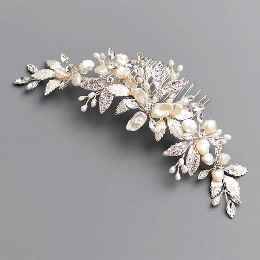【ヘッドドレス】アヴィアーナヘアコーム/Silver 【結婚式 ヘアアクセサリー】