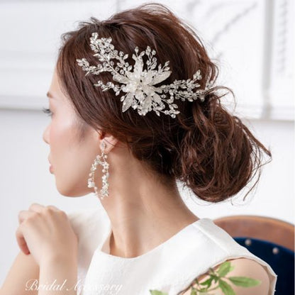 【ヘッドドレス】ヘッドピース ~ブライダルヘッドドレス~ ≪HP-14≫ 【結婚式　ヘアアクセサリー】