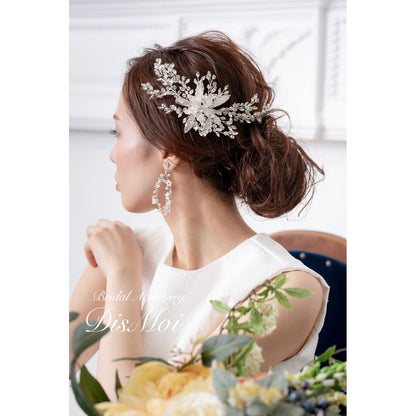 【ヘッドドレス】ヘッドピース ~ブライダルヘッドドレス~ ≪HP-14≫ 【結婚式　ヘアアクセサリー】