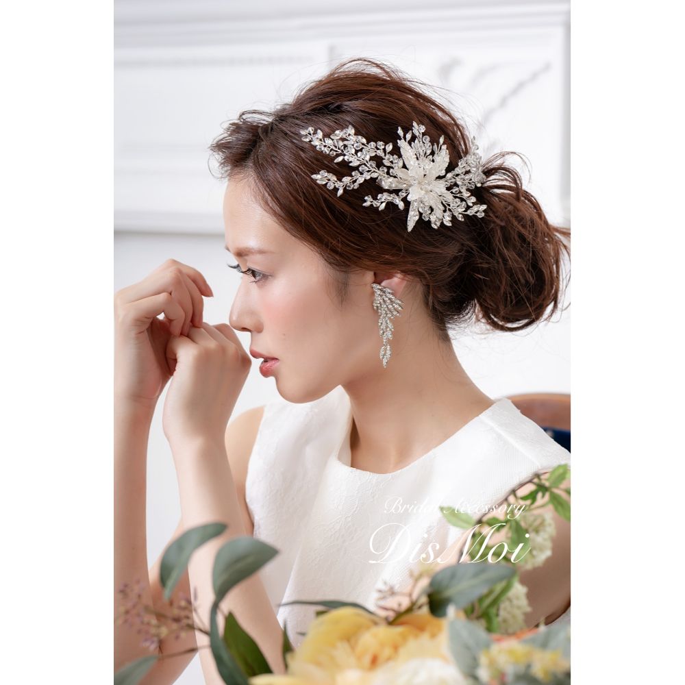 【ヘッドドレス】ヘッドピース ~ブライダルヘッドドレス~ ≪HP-14≫ 【結婚式 ヘアアクセサリー】
