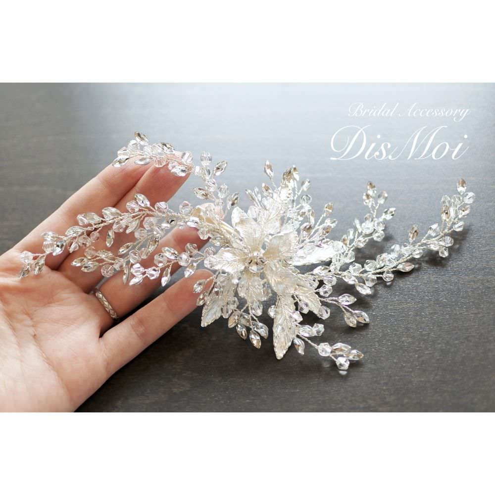 【ヘッドドレス】ヘッドピース ~ブライダルヘッドドレス~ ≪HP-14≫ 【結婚式 ヘアアクセサリー】