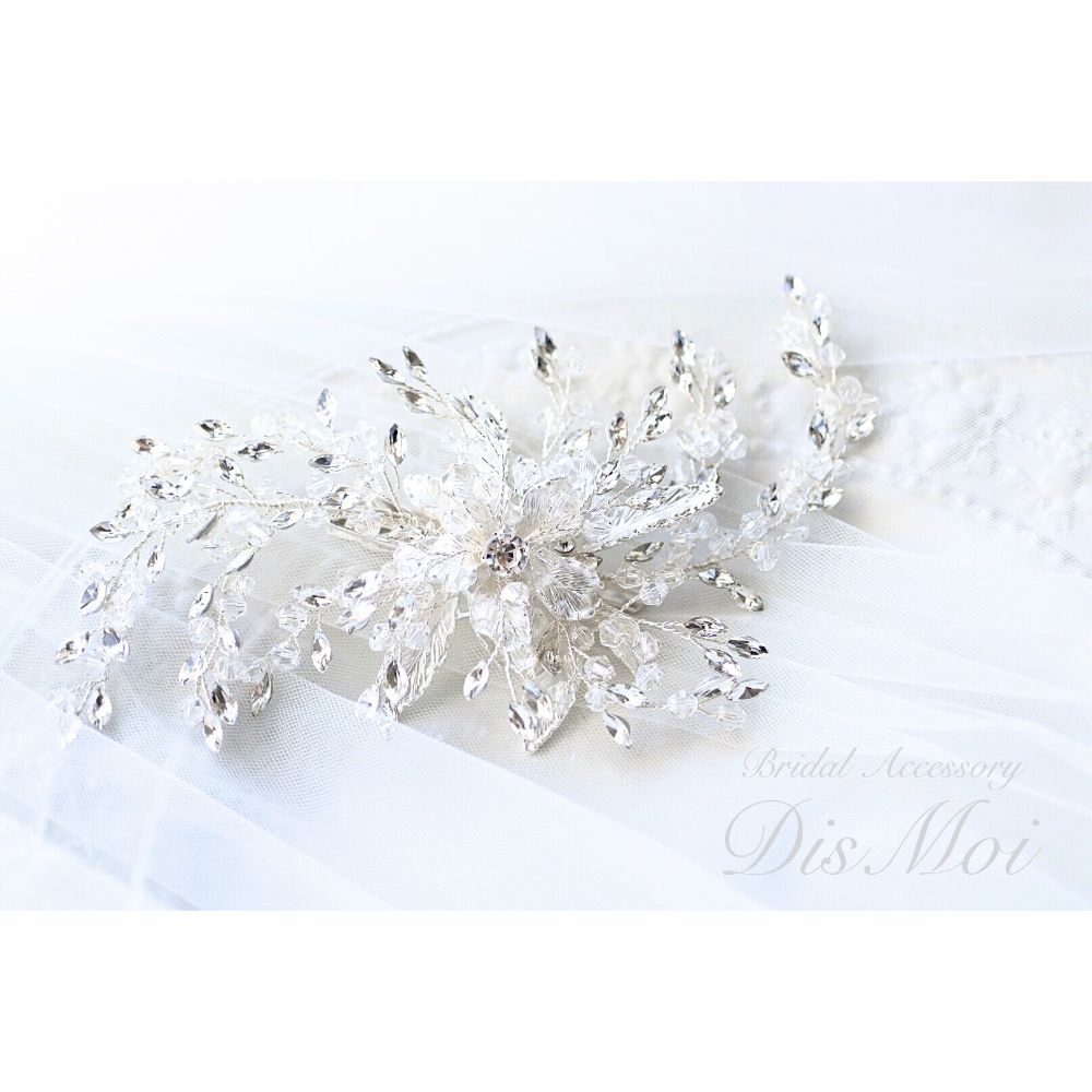 【ヘッドドレス】ヘッドピース ~ブライダルヘッドドレス~ ≪HP-14≫ 【結婚式 ヘアアクセサリー】