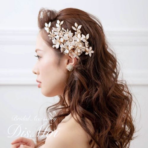 【ヘッドドレス】ヘッドピース ~ブライダルヘッドドレス~ ≪HP-23≫ 【結婚式　ヘアアクセサリー】