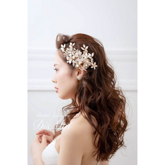 【ヘッドドレス】ヘッドピース ~ブライダルヘッドドレス~ ≪HP-23≫ 【結婚式 ヘアアクセサリー】