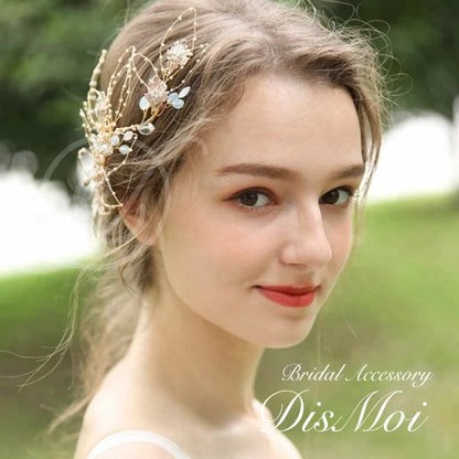 【ヘッドドレス】ヘッドピース ~ブライダルヘッドドレス~ ≪HP-24≫ 【結婚式 ヘアアクセサリー】