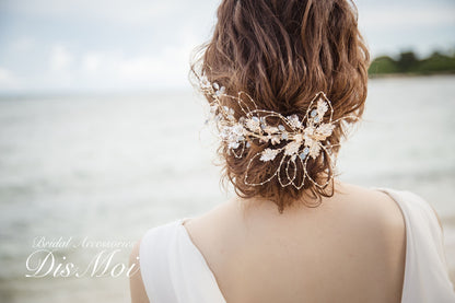 【ヘッドドレス】ヘッドピース ~ブライダルヘッドドレス~ ≪HP-24≫ 【結婚式 ヘアアクセサリー】