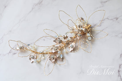 【ヘッドドレス】ヘッドピース ~ブライダルヘッドドレス~ ≪HP-24≫ 【結婚式 ヘアアクセサリー】