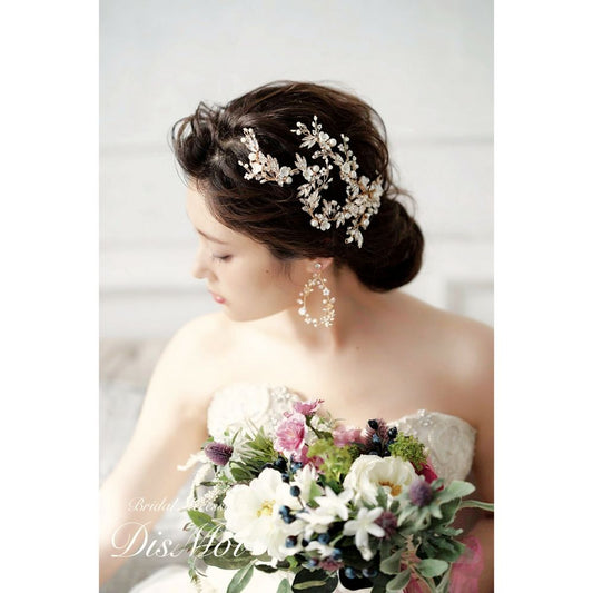 【ヘッドドレス】ヘッドピース ~ブライダルヘッドドレス~ ≪HP-30≫ 【結婚式 ヘアアクセサリー】