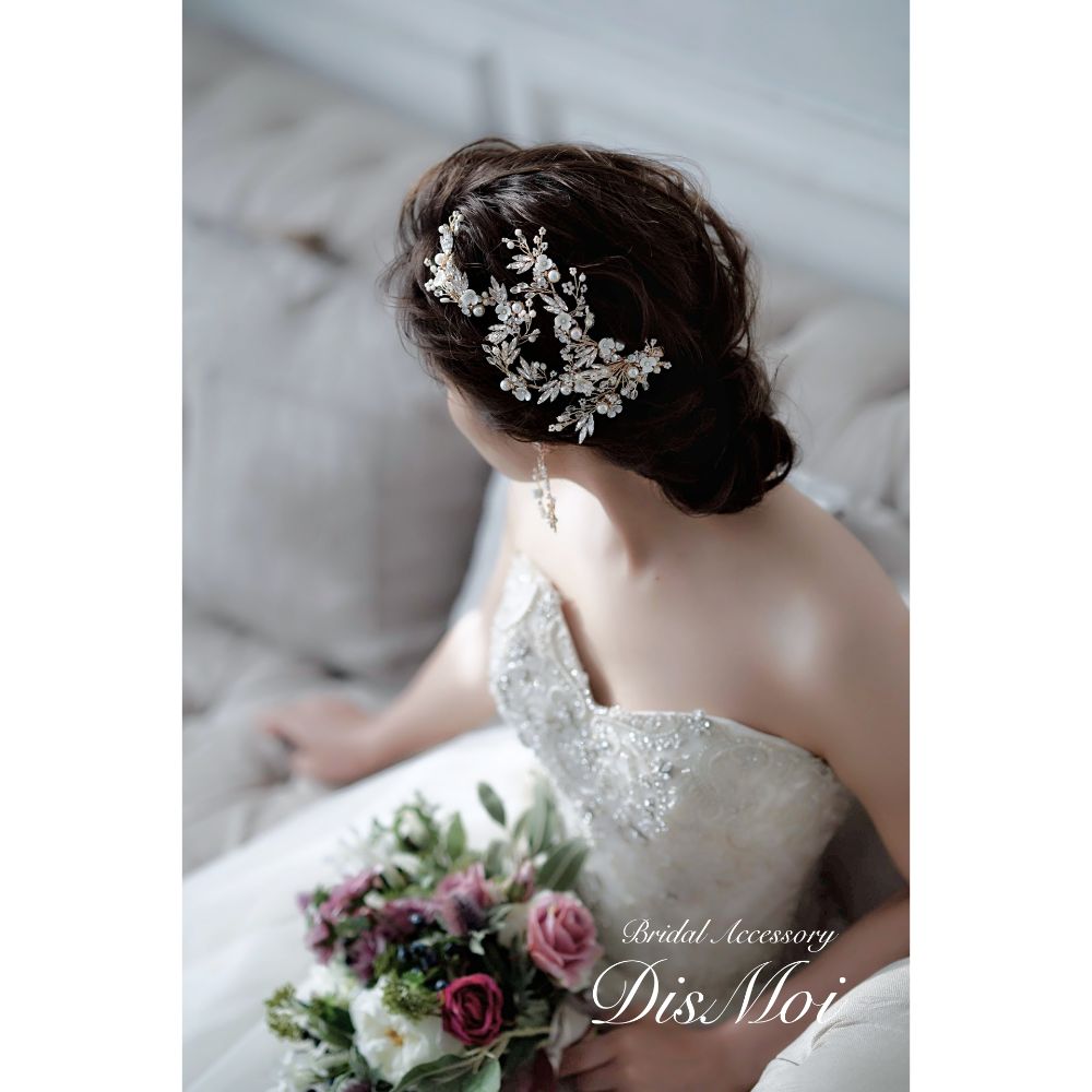 【ヘッドドレス】ヘッドピース ~ブライダルヘッドドレス~ ≪HP-30≫ 【結婚式 ヘアアクセサリー】