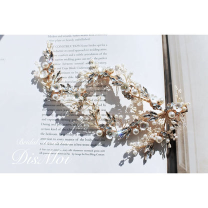 【ヘッドドレス】ヘッドピース ~ブライダルヘッドドレス~ ≪HP-30≫ 【結婚式 ヘアアクセサリー】