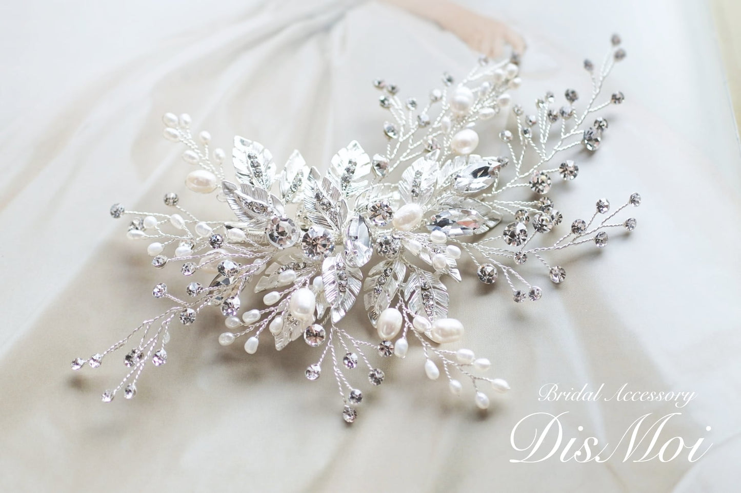 【ヘッドドレス】ヘッドピース ~ブライダルヘッドドレス~ ≪HP-34≫ 【結婚式 ヘアアクセサリー】