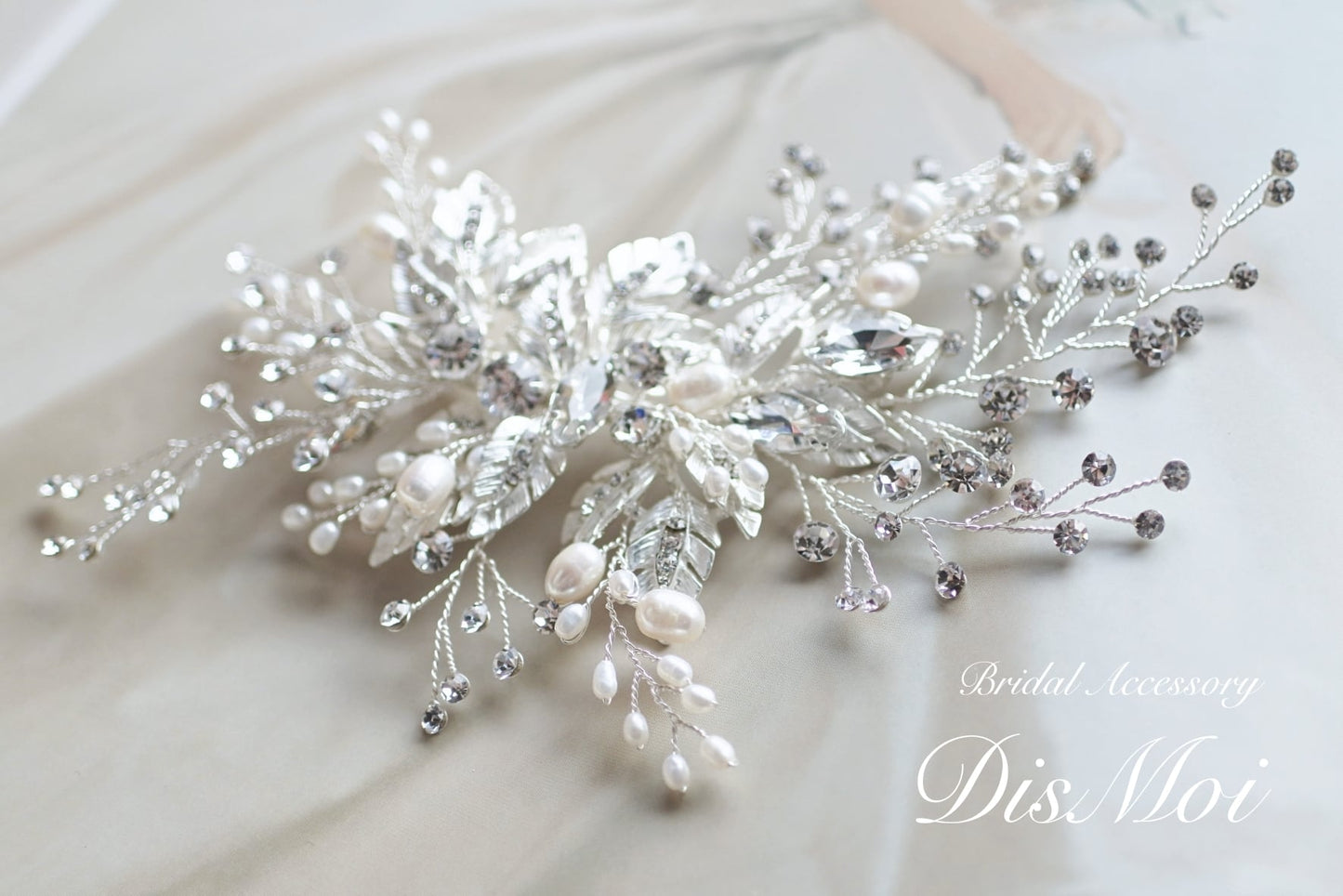 【ヘッドドレス】ヘッドピース ~ブライダルヘッドドレス~ ≪HP-34≫ 【結婚式 ヘアアクセサリー】