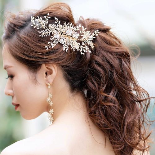 【ヘッドドレス】ヘッドピース ~ブライダルヘッドドレス~ ≪HP-37≫ 【結婚式　ヘアアクセサリー】