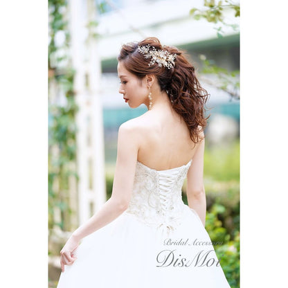 【ヘッドドレス】ヘッドピース ~ブライダルヘッドドレス~ ≪HP-37≫ 【結婚式 ヘアアクセサリー】
