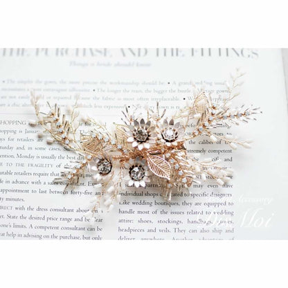 【ヘッドドレス】ヘッドピース ~ブライダルヘッドドレス~ ≪HP-37≫ 【結婚式 ヘアアクセサリー】