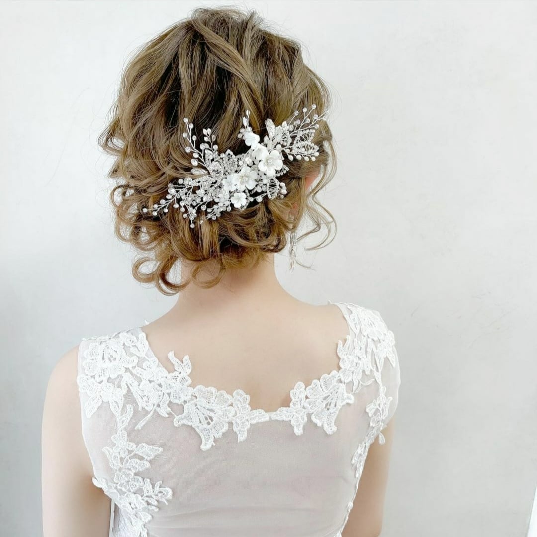 【ヘッドドレス】ヘッドピース ~ブライダルヘッドドレス~ ≪HP-39≫ 【結婚式 ヘアアクセサリー】