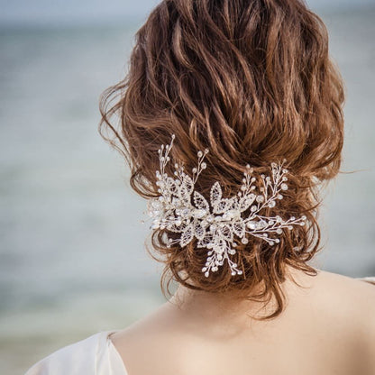 【ヘッドドレス】ヘッドピース ~ブライダルヘッドドレス~ ≪HP-40≫ 【結婚式　ヘアアクセサリー】