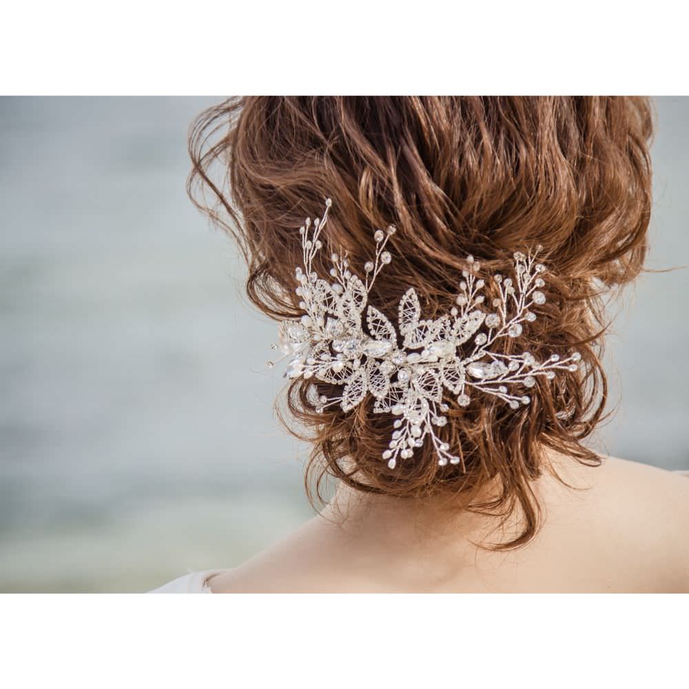 【ヘッドドレス】ヘッドピース ~ブライダルヘッドドレス~ ≪HP-40≫ 【結婚式 ヘアアクセサリー】