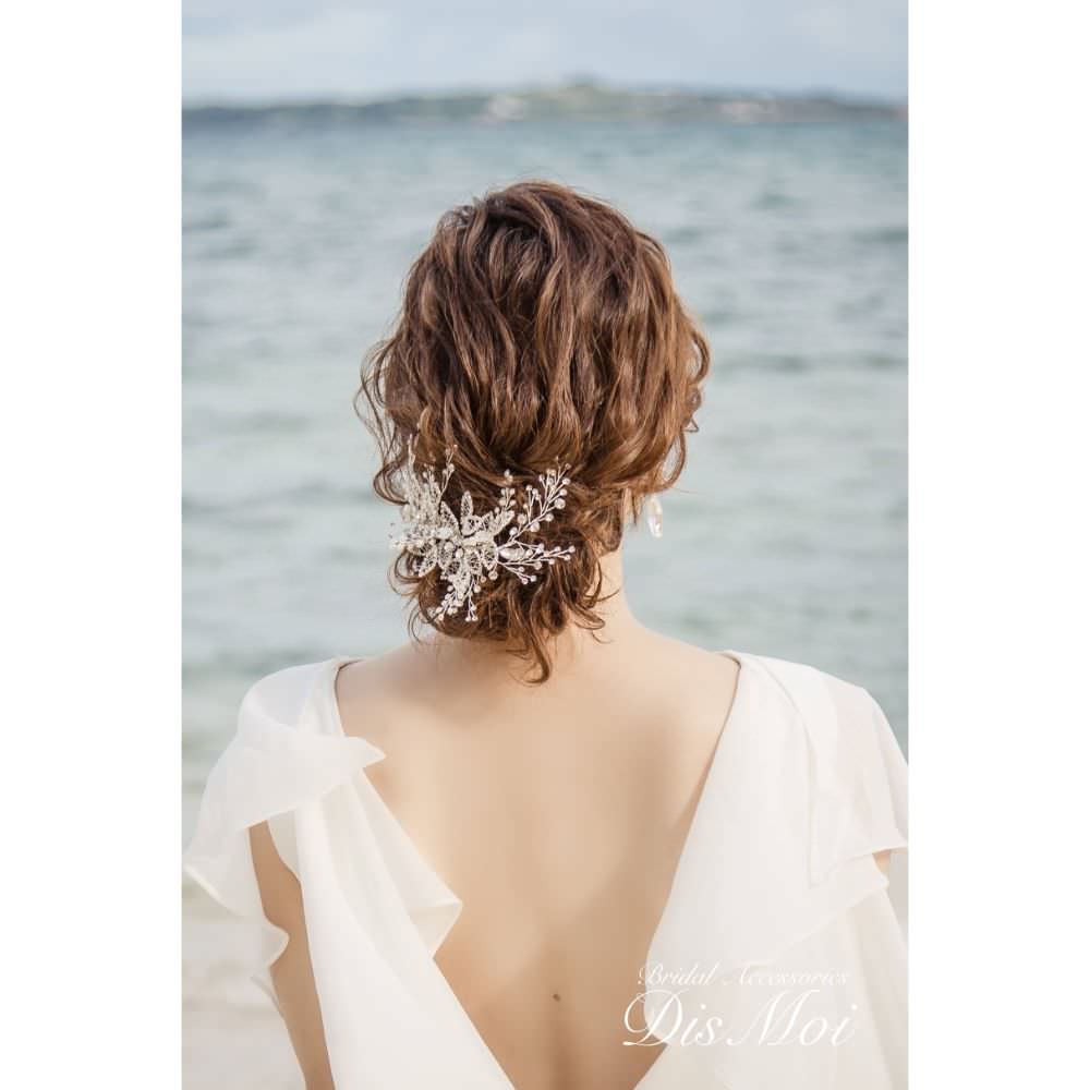 【ヘッドドレス】ヘッドピース ~ブライダルヘッドドレス~ ≪HP-40≫ 【結婚式　ヘアアクセサリー】