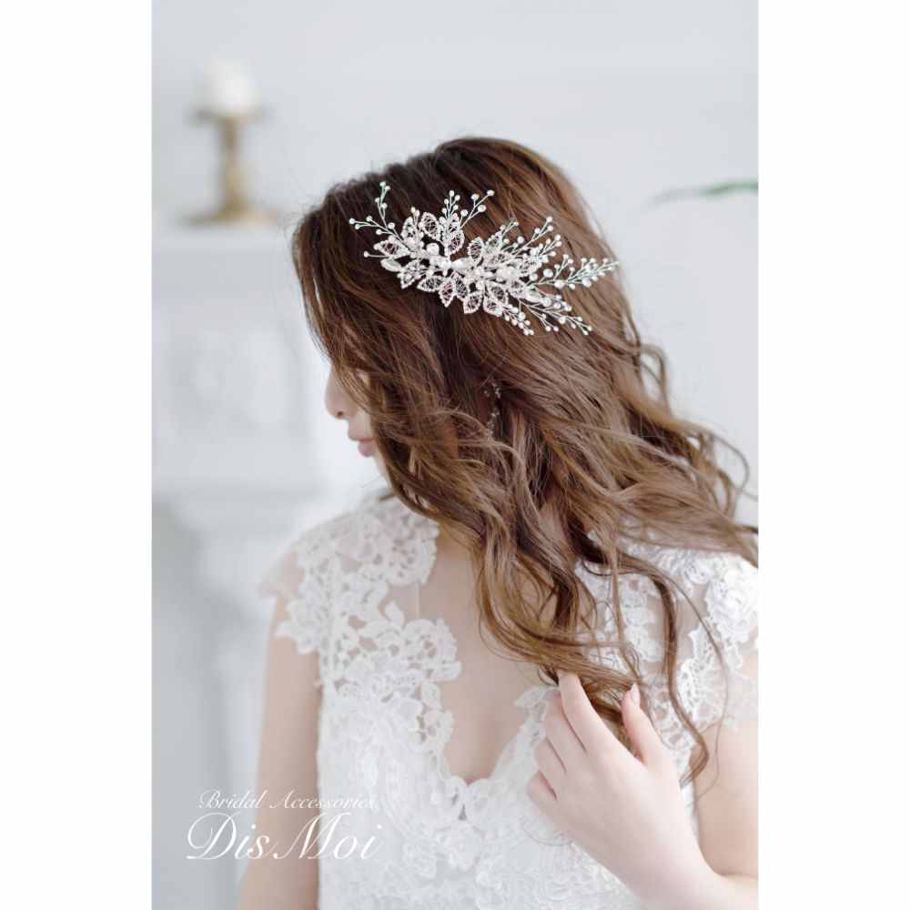 【ヘッドドレス】ヘッドピース ~ブライダルヘッドドレス~ ≪HP-40≫ 【結婚式　ヘアアクセサリー】