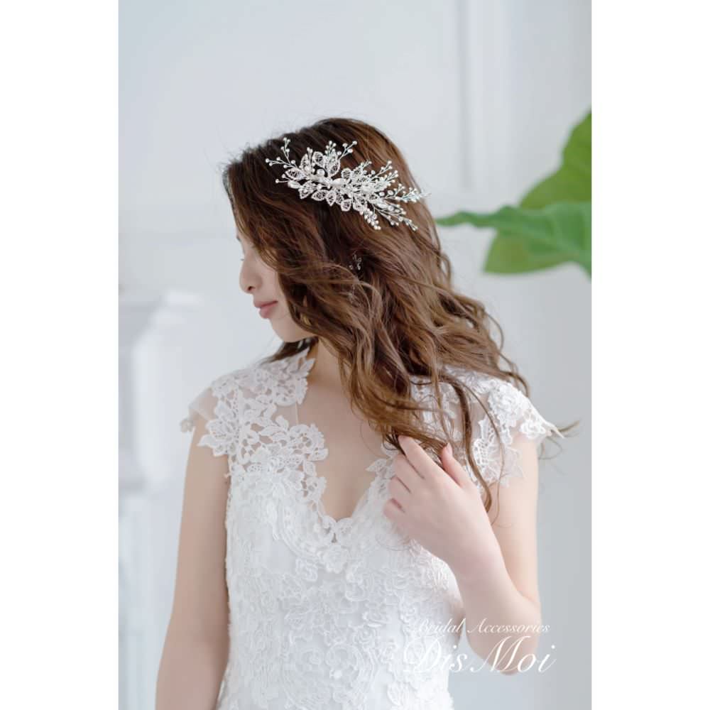 【ヘッドドレス】ヘッドピース ~ブライダルヘッドドレス~ ≪HP-40≫ 【結婚式 ヘアアクセサリー】