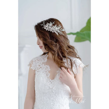 【ヘッドドレス】ヘッドピース ~ブライダルヘッドドレス~ ≪HP-40≫ 【結婚式 ヘアアクセサリー】