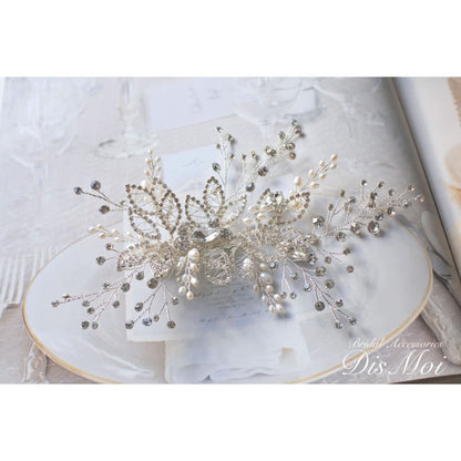 【ヘッドドレス】ヘッドピース ~ブライダルヘッドドレス~ ≪HP-40≫ 【結婚式 ヘアアクセサリー】