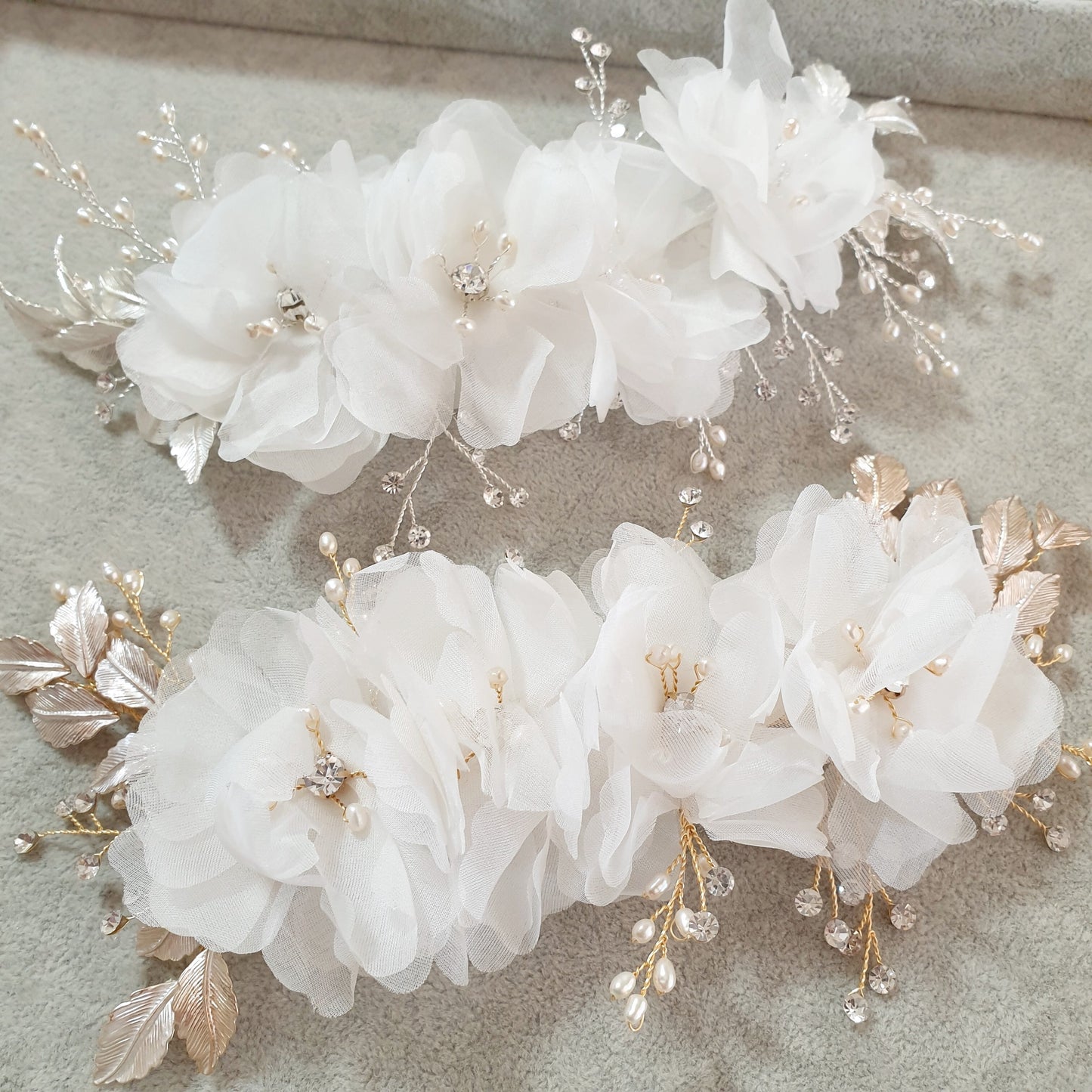 【ヘッドドレス】ヘッドピース silver/gold ≪HP-41≫ 【結婚式 ヘアアクセサリー】