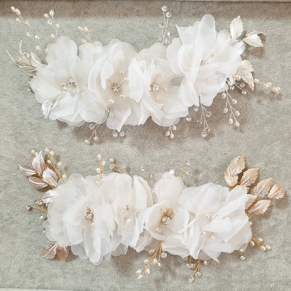 【ヘッドドレス】ヘッドピース silver/gold ≪HP-41≫ 【結婚式 ヘアアクセサリー】