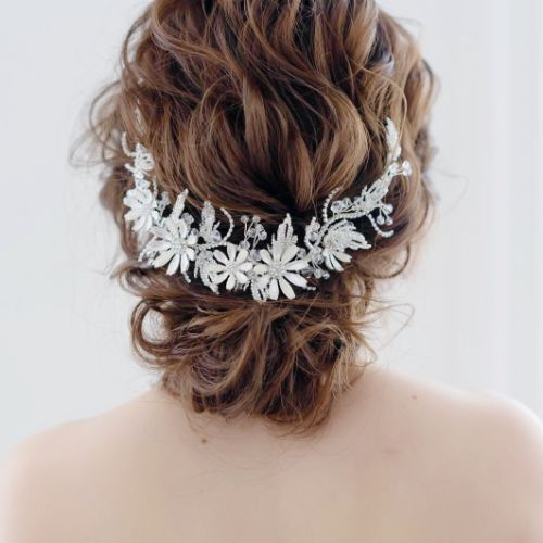 【ヘッドドレス】ヘッドピース ~ブライダルヘッドドレス~ ≪HP-42≫ 【結婚式　ヘアアクセサリー】