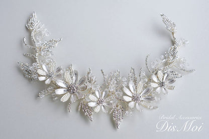 【ヘッドドレス】ヘッドピース ~ブライダルヘッドドレス~ ≪HP-42≫ 【結婚式 ヘアアクセサリー】