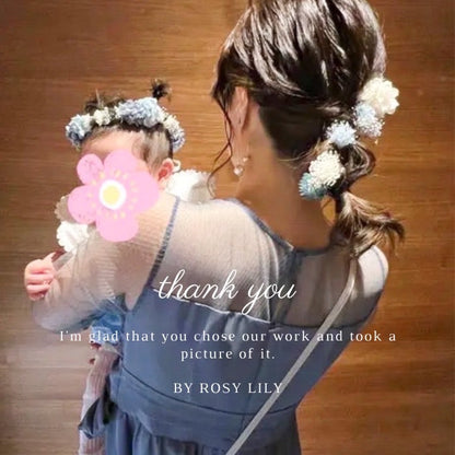 髪飾り ブルーアジュール【ヘアアクセサリー 花 ドライフラワー プリザーブド】 【結婚式 ヘアアクセサリー】