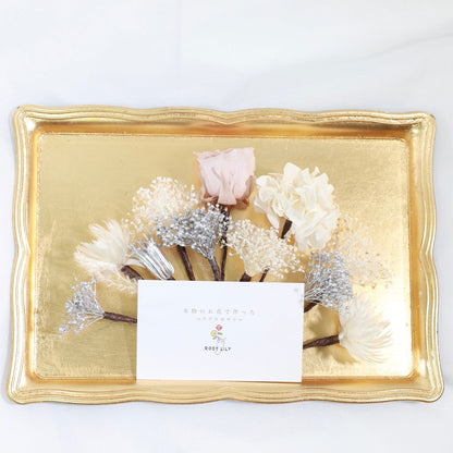 髪飾り Vピンク 【ヘアアクセサリー バラ 花 ドライフラワー プリザーブド 】 【結婚式 ヘアアクセサリー】