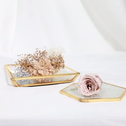 髪飾り VピンクⅡ 【ヘアアクセサリー バラ 花 ドライフラワー プリザーブド 】 【結婚式 ヘアアクセサリー】