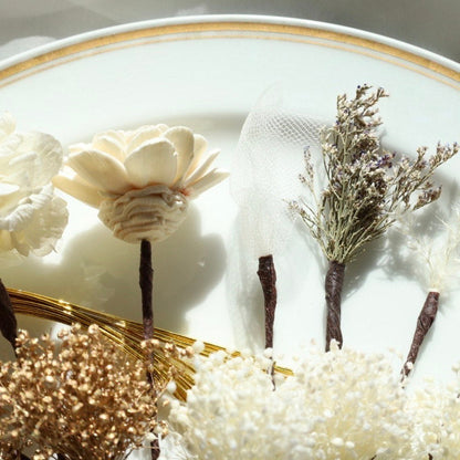 髪飾り グイン【ヘアアクセサリー 花 ドライフラワー プリザーブド 水引】 【結婚式 和装 アクセサリー】