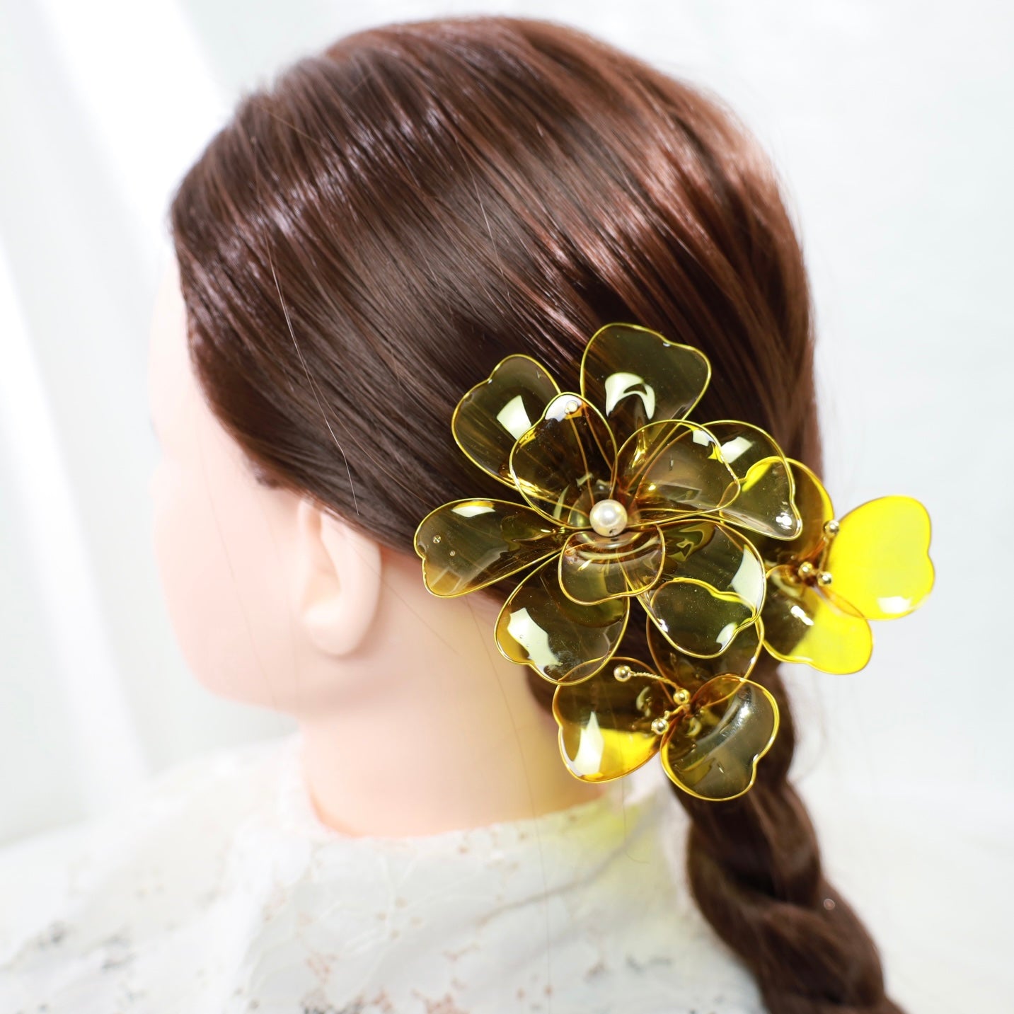 ヘッドドレス A2【アメリカンフラワー　髪飾り　和装ヘアアクセサリー　花　ヘッドドレス】 【結婚式　ヘアアクセサリー】