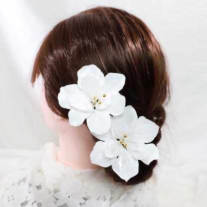 ヘッドドレス A5【アメリカンフラワー 髪飾り ヘアアクセサリー 花 ヘッドドレス】 【結婚式 和装ヘアアクセサリー】