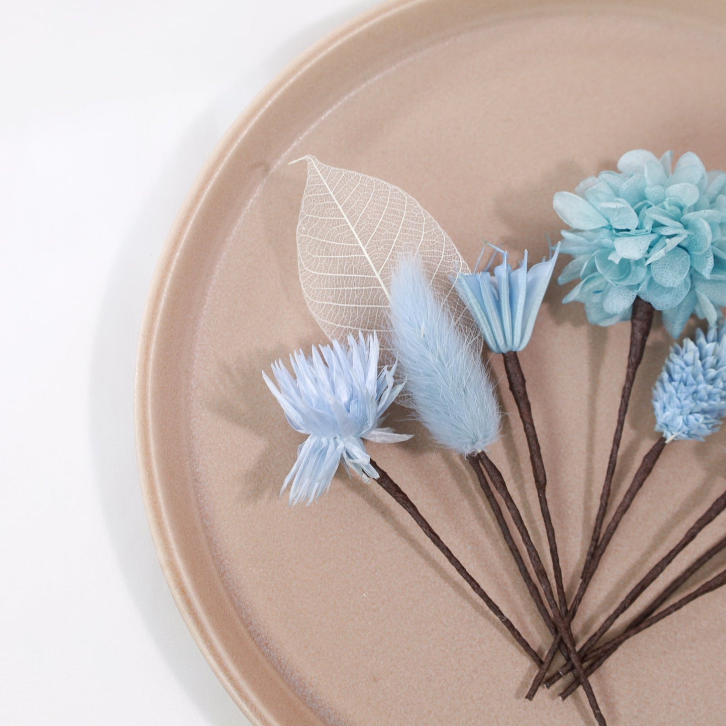 髪飾り K4【ヘアアクセサリー 花 ドライフラワー プリザーブド かすみ草】 【結婚式 和装 アクセサリー】