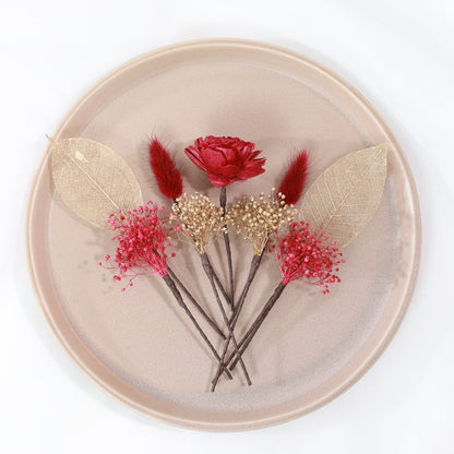 髪飾り K5【ヘアアクセサリー 花 ドライフラワー プリザーブド かすみ草】 【結婚式 和装 アクセサリー】