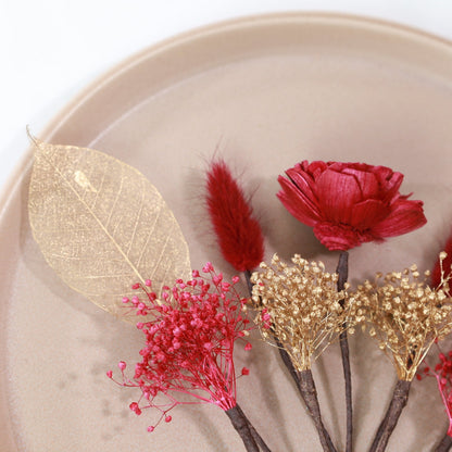 髪飾り K5【ヘアアクセサリー 花 ドライフラワー プリザーブド かすみ草】 【結婚式 和装 アクセサリー】