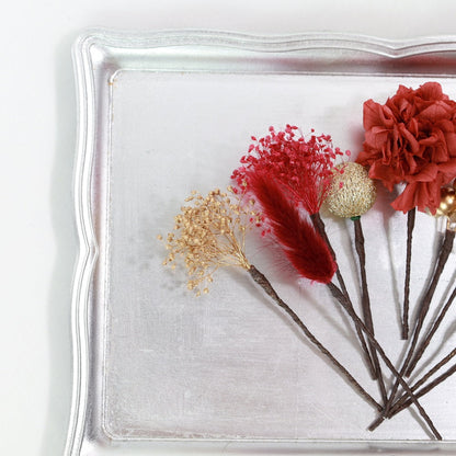 髪飾り K8【ヘアアクセサリー 花 ドライフラワー プリザーブド かすみ草】 【結婚式 和装 アクセサリー】