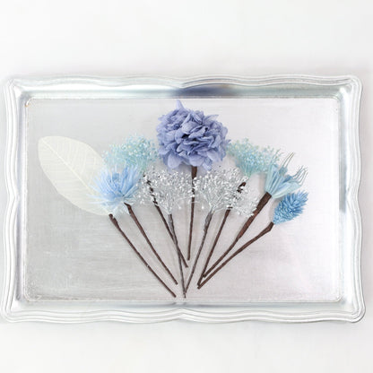 髪飾り K9【ヘアアクセサリー 花 ドライフラワー プリザーブド かすみ草】 【結婚式 和装 アクセサリー】