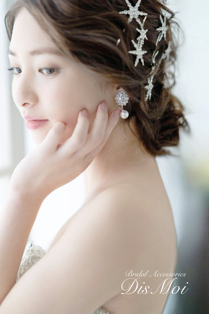 ヘアピンセット silver/gold ~ブライダルヘッドドレス~ ≪HPN-02≫ 【結婚式 ヘアアクセサリー】