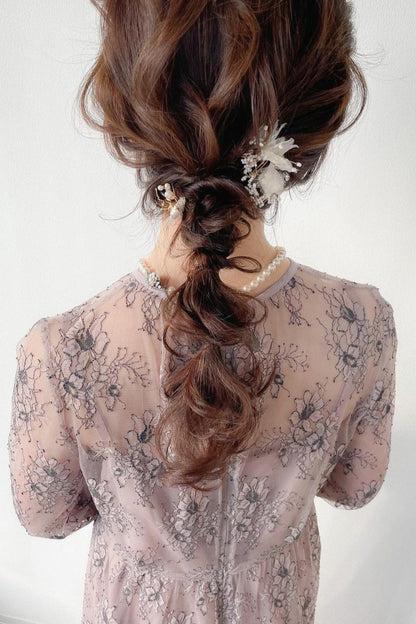 【ヘッドドレス】ヘアピンセット ~ブライダルヘッドドレス~ ≪HPN-07≫ 【結婚式 ヘアアクセサリー】