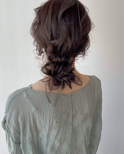 【ヘッドドレス】ヘアピンセット ~ブライダルヘッドドレス~ ≪HPN-07≫ 【結婚式 ヘアアクセサリー】